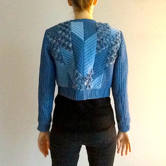 Rebecca Taylor cropped patchwork jacket. - Picture 1 of 4